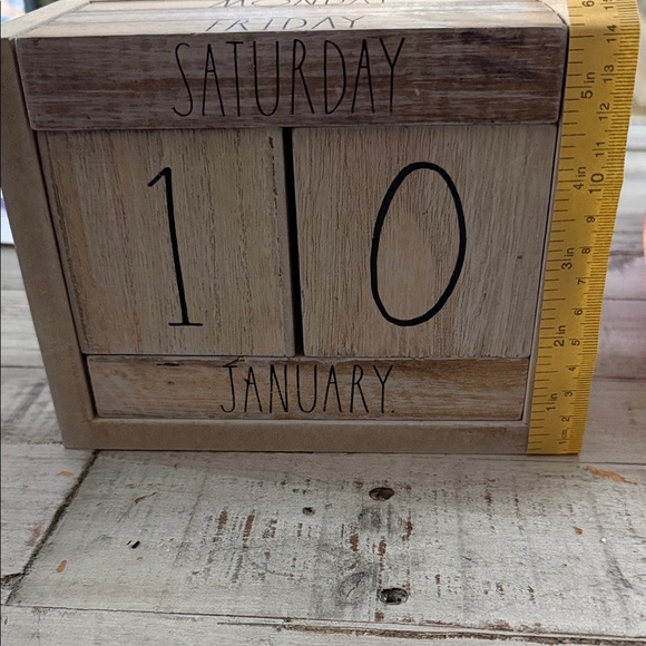 Rae Dunn Tan Wooden Decor - Picture 3 of 4